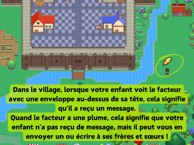 Kiwipolis facteur dans le village